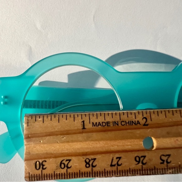 Blue Round Retro Pop Art Space Age Mod Eyeglass Frames - Picture 3 of 13